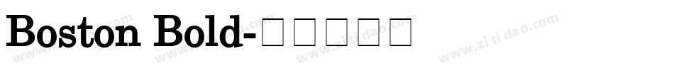 Boston Bold字体转换